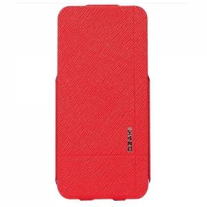 Купить кожаный чехол блокнот Ozaki для iPhone 5/ 5S красный OC553AN