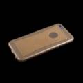 Силиконовый TPU чехол для iPhone 6 Plus / 6+ с блестками (золотой)
