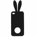 Rabito - чехол для iPhone 4, 4S с ушами кролика и пушистым хвостом (черный)
