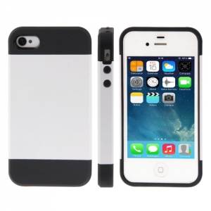Купить чехол накладка Slim Armor Series для iPhone 4/4S (White) 