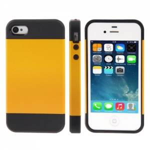 Купить чехол накладка Slim Armor Series для iPhone 4/4S (Yellow) 