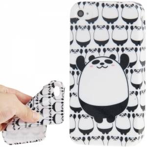 Купить гелевый чехол накладка с пандой для iPhone 4 / 4S Panda style в интернет магазине