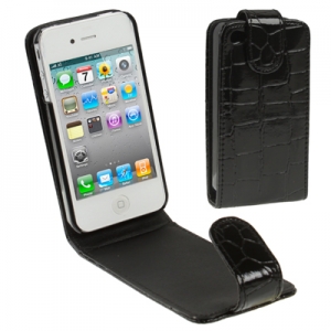 Купить кожаный чехол с флипом для iPhone 4/4S в интернет магазине