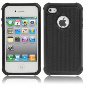 Купить противоударный чехол для iPhone 4/4S Tough Armor Case (Black) недорого