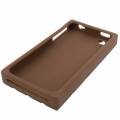 Чехол для iPhone 4/4S в форме плитки шоколада Rilakkuma (кофейный)