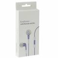 Наушники in-ear гарнитура для iPhone/iPad/iPod черные с микрофоном и пультом регулировки громкости