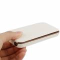 Чехол с флипом для iPhone 4 / 4S Naston premium в форме блокнота (белый)