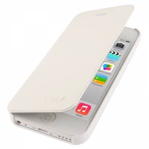 Купить чехол книжка SZLF Flip для iPhone 5C с флипом (белый) в интернет магазине