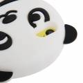 Объемный 3D чехол панда для iPhone 5C Panda style (черно-белый) 