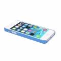 Чехол накладка с резными бабочками для iPhone SE/5/5S ажурный (голубой)