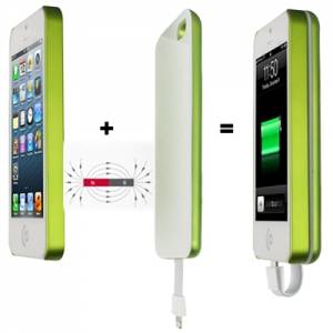 Купить магнитный чехол аккумулятор 2800 mAh для iPhone 5 / 5S (зеленый)