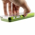 Магнитный чехол аккумулятор 2800 mAh для iPhone 5 / 5S (зеленый)