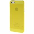 Чехол накладка Ultra Slim для iPhone SE / 5S / 5 очень тонкая (желтый) 