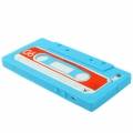 Силиконовый чехол кассета Tape для iPhone  SE / 5S / 5 (синий)