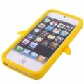 Силиконовый чехол Пингвин для iPhone 5 / 5S (желтый)