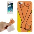 Гелевый чехол Sexy Naked для iPhone SE / 5 / 5S (принт от Тихомирова)