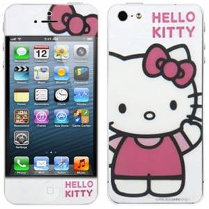 Купить наклейка Hello Kitty для iPhone 5 / 5S на стекло и на заднюю панель комплект (Front+Back) в интернет магазине