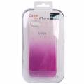 Чехол накладка с каплями Raindrops для iPhone 5/5S (прозрачно-розовый)