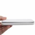 Кожаный чехол блокнот Melkco для iPhone  SE / 5S / 5 - ручная работа premium класс (белый)