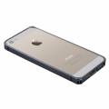 Тонкий металлический бампер Baseus для iPhone 5S/5 Skylight Series Deluxe (черный)