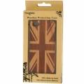 Деревянный чехол накладка для iPhone 5 / 5S / SE с флагом Англии UK flag (массив вишни)