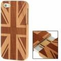 Деревянный чехол накладка для iPhone 5 / 5S / SE с флагом Англии UK flag (массив вишни)