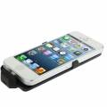 Чехол аккумулятор для iPhone 5 / 5C / 5S на 2500mAh с кожаной обивкой Litchi Power Cases черный