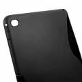 Силиконовый TPU чехол накладка для iPad Air 2 / iPad 6 - S-Line (черный)