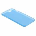 Ультратонкая накладка 0,3мм для iPhone 6/6S прозрачная матовая (голубая)