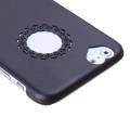 Накладка 0,7мм для iPhone 6 с кружевным отверстием под логотип Apple и сердечком под камеру (черный)