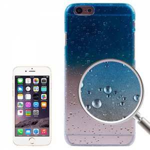 Купить чехол накладка с каплями Raindrops для iPhone 6/6S прозрачно-синий