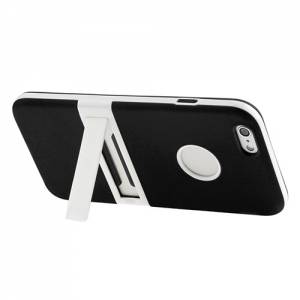 Купить гелевый чехол накладку с подставкой для iPhone 6 Plus / 6+ черный