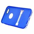 Гелевый чехол накладка с подставкой для iPhone 6 Plus / 6+ (синий)