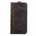 BookBook для iPhone 6 Plus / 6+ / 6S Plus кожаный винтажный чехол книжка с разъемами для карточек (коричневый)