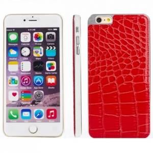Купить кожаный чехол накладка для iPhone 6 Plus / 6+ под кожу крокодила красный