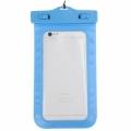Универсальный водонепроницаемый защитный чехол SOCOOLE WPC-003 для iPhone X / 8 / 8 Plus / 8+ / 7 / 6S / 6 Plus / Samsung Galaxy S3 / S4 / S5 / S6 / Note 4 / Note 3 / Note 2 и др. смартфонов до 6" (голубой)
