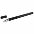Стильный стилус с ручкой 2 в 1 для любых емкостных дисплеев iPhone / iPad / Samsung / HTC и др. (Black)
