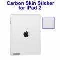 Карбоновая наклейка для iPad 2, new iPad/iPad 3 (белая)