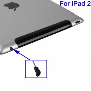 Купить заглушка в разъем для наушников со скошенным наконечником для iPad любых моделей (черная) в интернет магазине