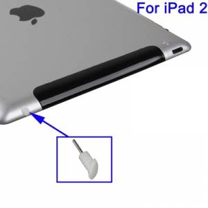 Купить заглушка в разъем для наушников со скошенным наконечником для iPad любых моделей (белая) в интернет магазине