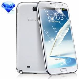 Купить мерцающую защитную пленку для Samsung Galaxy Note 2 / N7100 Diamond Screen Protector (японский полимер)