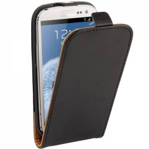 Купить Кожаный чехол Luxury Flip Case для Samsung Galaxy S3 / i9300 с флипом "Блокнот" (Black)