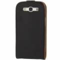 Кожаный чехол Luxury Flip Case для Samsung Galaxy S3 / i9300 с флипом "Блокнот" (Black)