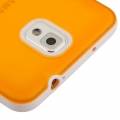 Гелевый чехол с матовой поверхностью и антискользящей рамкой для Samsung Galaxy Note 3 / N9000 (оранжевый)