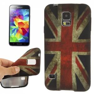Купить гелевый чехол накладка Retro UK Flag для Samsung Galaxy S5 mini / G800 
