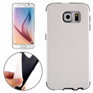 Купить чехол накладка для Samsung Galaxy S6 / G920 с кожаной фактурой (белый)