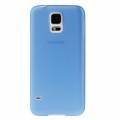 Тонкая накладка 0,3мм для Samsung Galaxy S5 mini / G800 (матовая прозрачно-голубая)