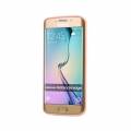 Прозрачный чехол для Samsung Galaxy S6 Edge / G925 с розовой рамкой бампером, цветами и котом