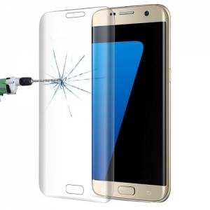 Купить защитное 3D стекло с закругленными краями для Samsung Galaxy S7 Edge (0.26 мм), Прозрачное