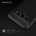 Гелевый чехол для Samsung Galaxy S8 / G9500 с карбоновыми вставками и усиленным корпусом (Black)